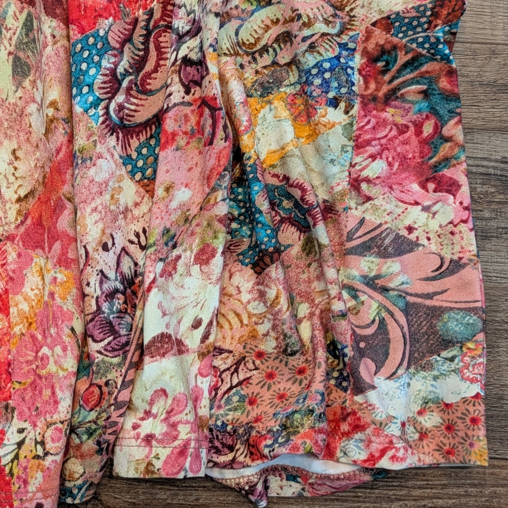 Peruvian Connection Colorful Patchwork Print Maxi… - image 3